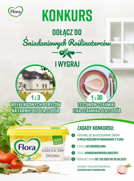 Konkurs! Dołącz do ?Śniadaniowych Roślinożerców? marki Flora