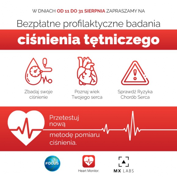 Bezpłatne badania profilaktyczne w CH Focus Zdrowie, LIFESTYLE - Bezpłatne badania profilaktyczne w CH Focus