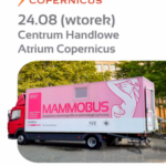 Mammobus przed Atrium Copernicus